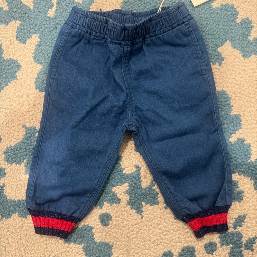 Gucci Kids Blue Jogger Pants size 9-12 months